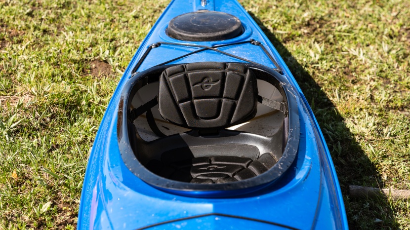 eddyline skylark - the skylark has a padded backrest, hip pads, and seat.