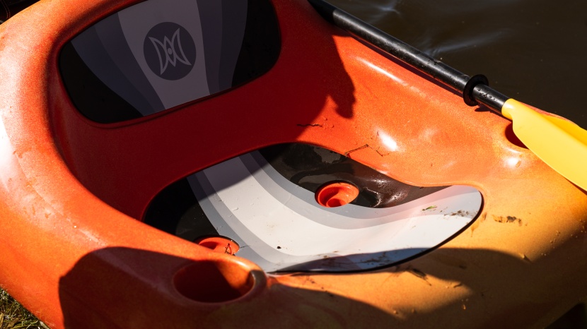 perception hangtime - the rear seat has some padding, but the unfortunate position of the...