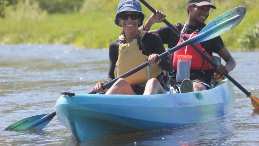 kayak paddle - the pungo glass (front) is an impressive paddle with excellent...