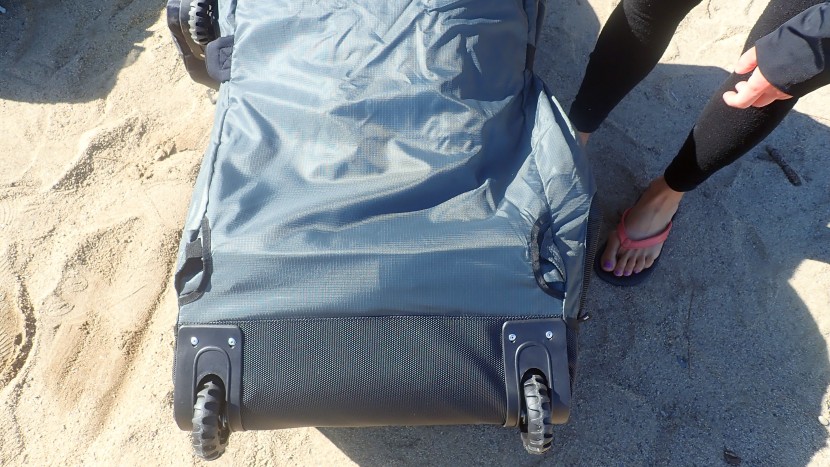 the wheels work just fine in a parking lot and on boardwalks, but in...