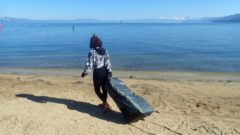 the bag is significantly larger than it needs to be to fit the board...