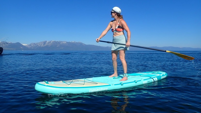 thurso surf waterwalker 132 - the slightly rounded, raised rocker decreases drag.