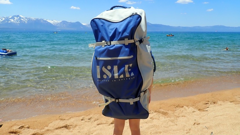 the bag fits everything this board comes with plus room to stash...