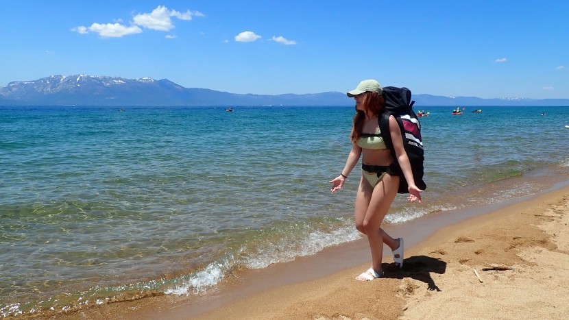 the cinch straps and chest and hip belt combine with padded shoulder...