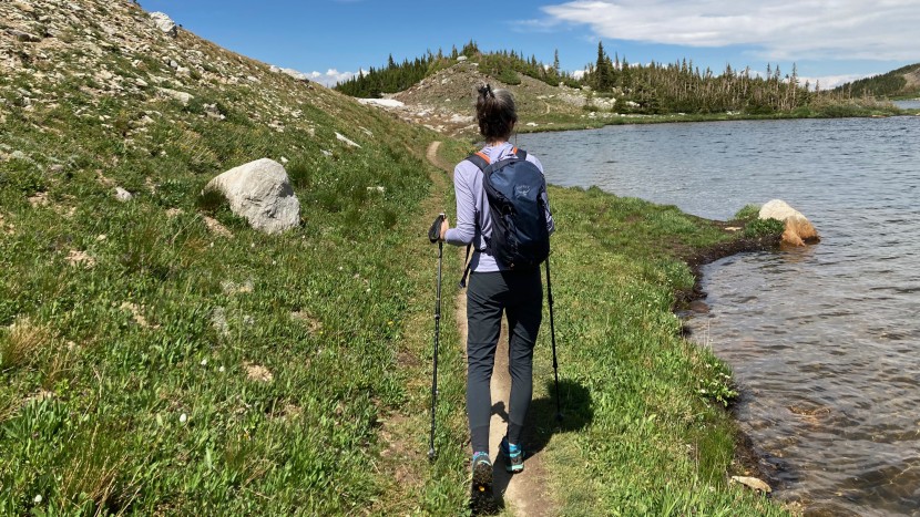 leki lhasa as - the leki lhasa as poles were relatively lightweight for telescoping...