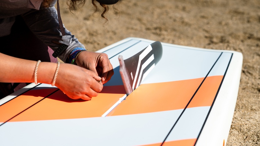 infinity e-ticket touring - the glass fin provided fits into the center groove and is secured...