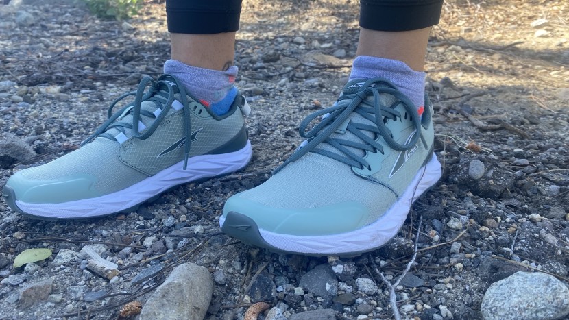 altra superior 6 for women - the hook-like shape and slight bumper make the toe box feel almost...