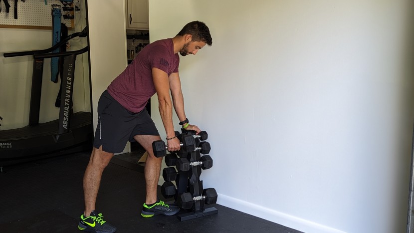 dumbbells - having a variety of weights keeps workouts fresh; we used each of...