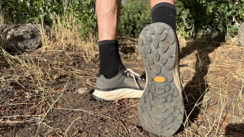 nnormal kjerag - vibram litebase outsole is great for challenging terrain on dry...