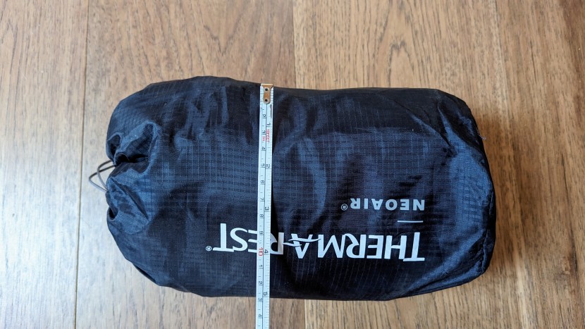 the xtherm nxt packs down smaller than sleeping pads with half the...