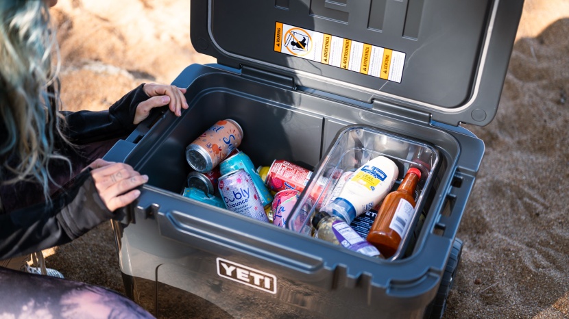 yeti roadie 60 - the roadie includes a dry storage bin for items that don't need to...