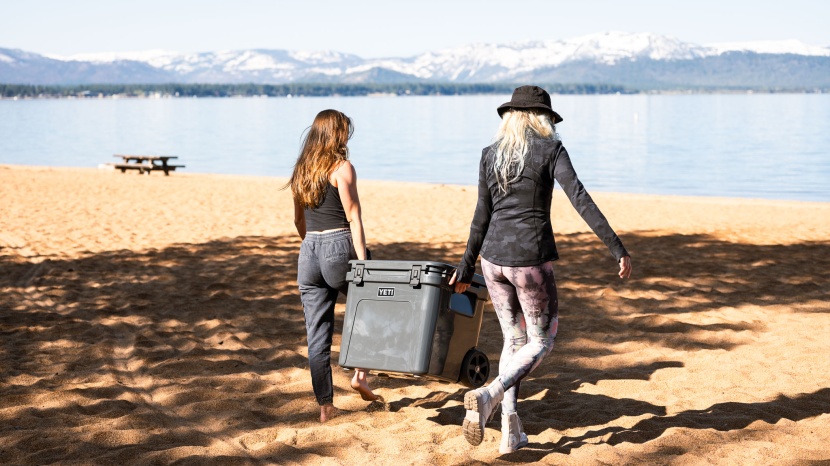 yeti roadie 60 - with two rotomolded handles and wheels, you can take the roadie just...