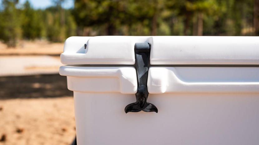 orca 58 quart - the orca comes with thick rubber latches.