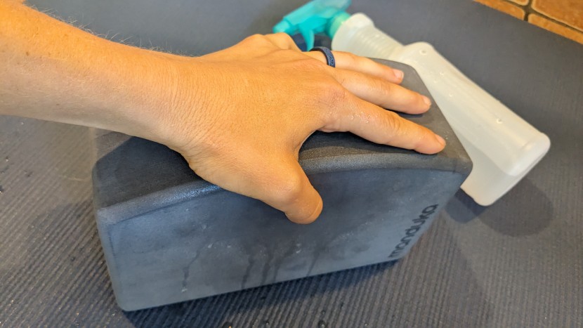 yoga blocks - the unblok has a porous foam that remains incredibly grippy when...