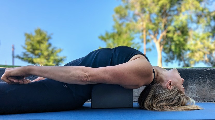 yoga blocks - the manduka unblok accentuates the spine's natural curves for...