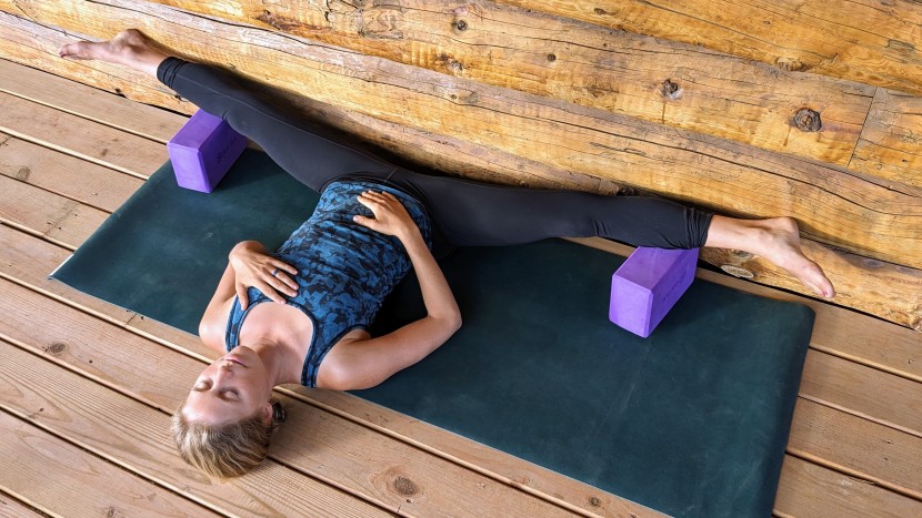 yoga blocks - this set of gaiam blocks is ideal for sinking in deep.