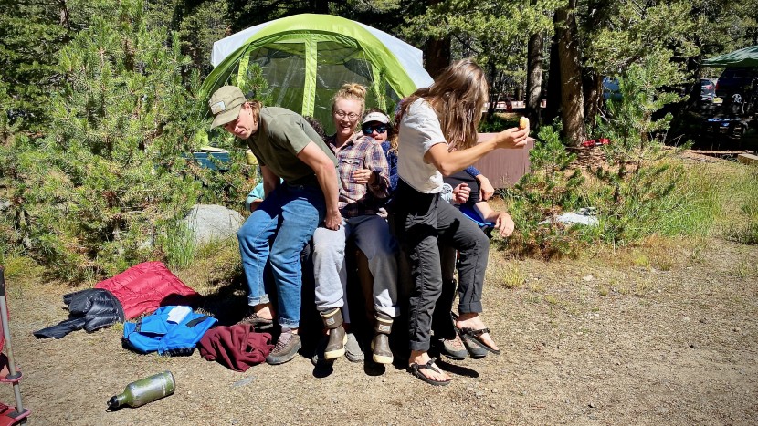 the author was grateful for this crew of friends that gathered at...