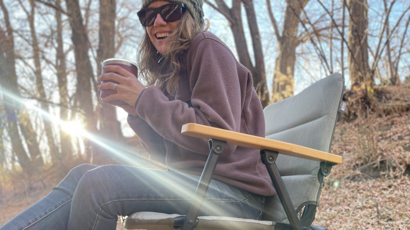 fleece jacket - a hot drink and warm fleece are always welcome when winding down an...