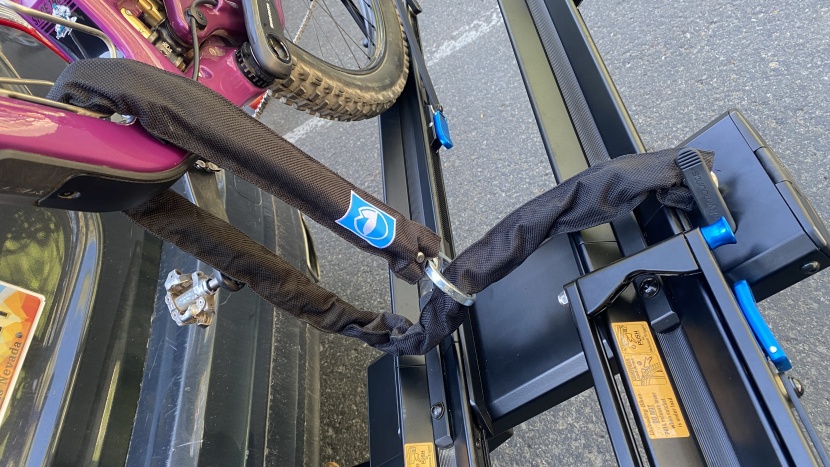 rockymounts guiderail - the security chain weighs almost 10 pounds, which is impressive but...