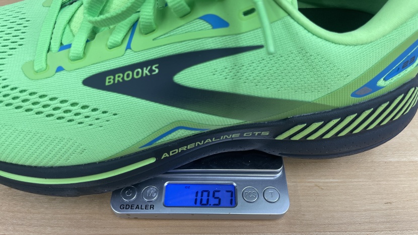 brooks adrenaline gts 23 - this isn't the heaviest shoe we tested, but it's up there.