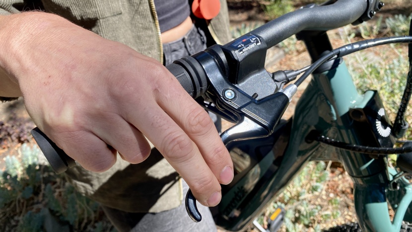 the brakes on this bike were a low point, with the mechanical levers...