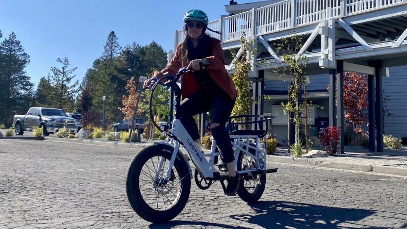 lectric xpedition - not exactly sporty, but the xpedition is fun to ride, loaded or not.