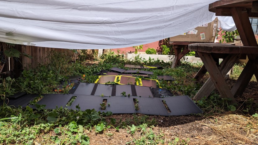 solar power bank - we tested panels in side-by-side testing under a white sheet to...