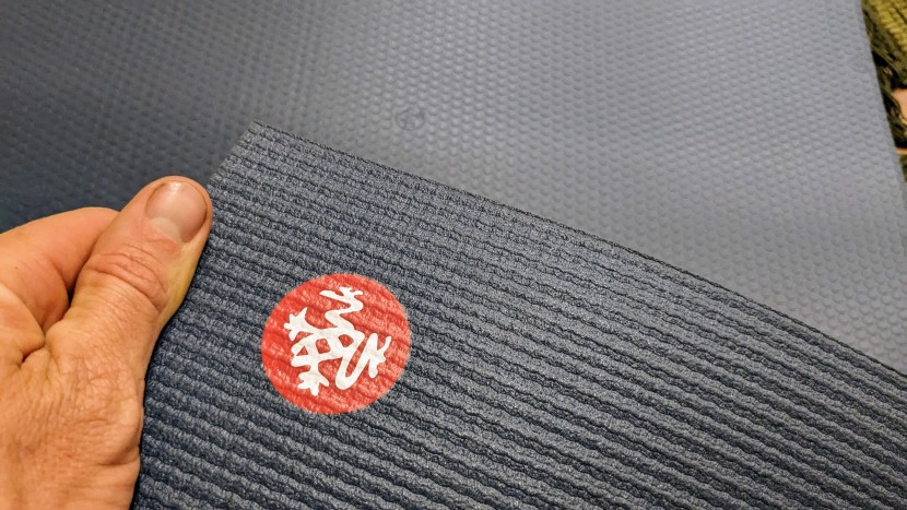 manduka pro - the textured top surface is easy to grip with your hands and feet...