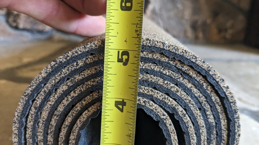 yoloha unity cork - the yohola rolls to about 5.5 inches. it doesn't hold a tight roll...