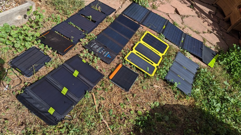 solar power bank - we tested portable solar panels from 5 to 50 watts.