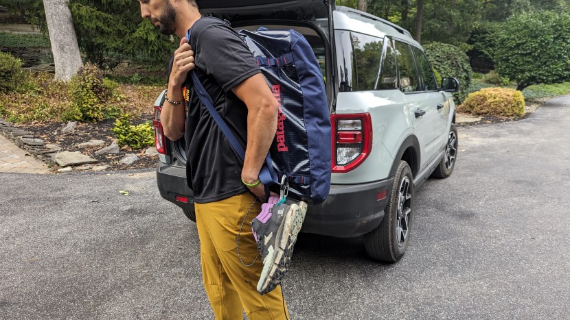 duffel bag - daisy chains can be useful for securing your bag to other things, or...