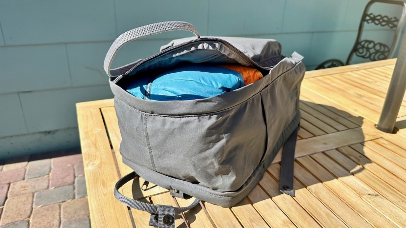 our student test kit mostly fit inside the fjallraven kanken, only...