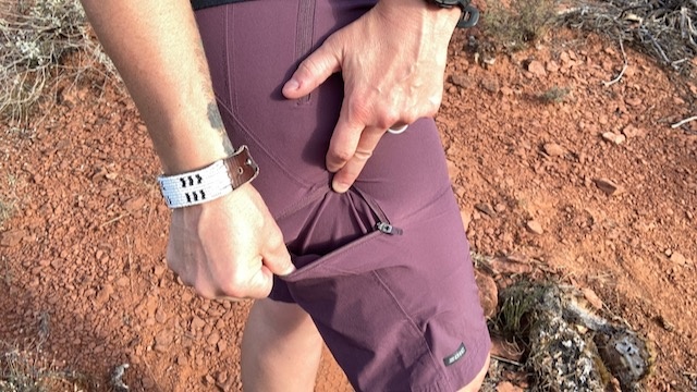 mountain bike shorts womens - the naveah's thigh pockets have an angled opening and items sit...