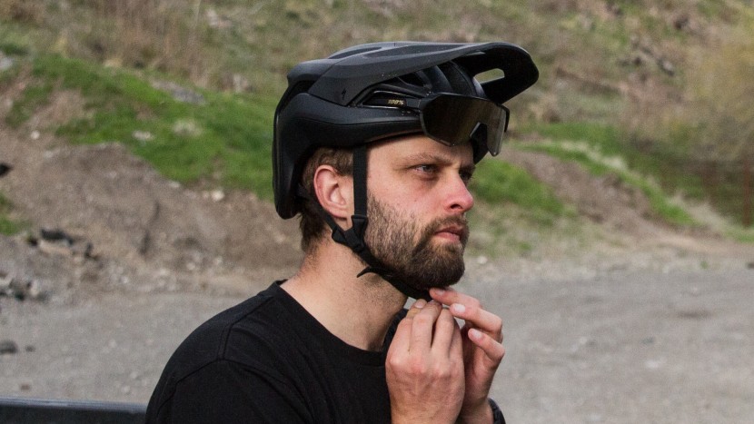 bike helmet - a comfortable chin strap can make a long ride seem much more...