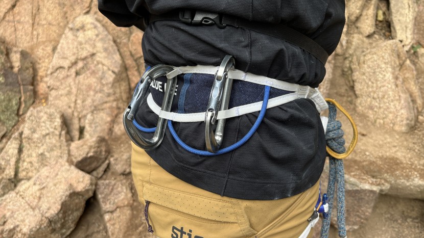 climbing harness - the choucas pro has four ice clipper slots (two on each side) and is...