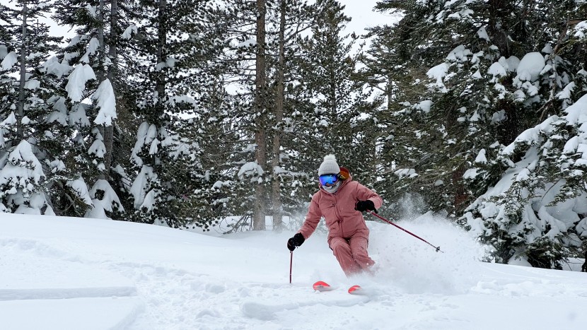 all mountain skis womens - the blizzard sheeva 9's rockered tips stayed afloat in fresh snow up...