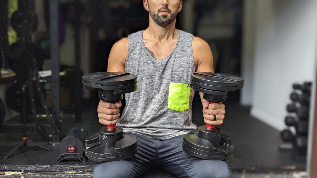 core home fitness adjustable set - the core home fitness adjustable dumbbells are pleasant to use for a...