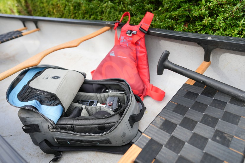 dry bag - the large zippered opening of this backpack makes it more...