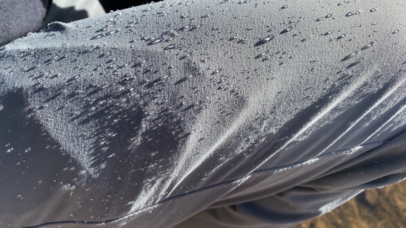 hiking pants - dwr coating helps water bead on the surface of fabric. it does need...