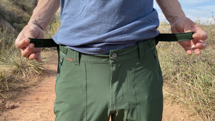 hiking pants - many pants have some type of waist adjustment, from belts, to...