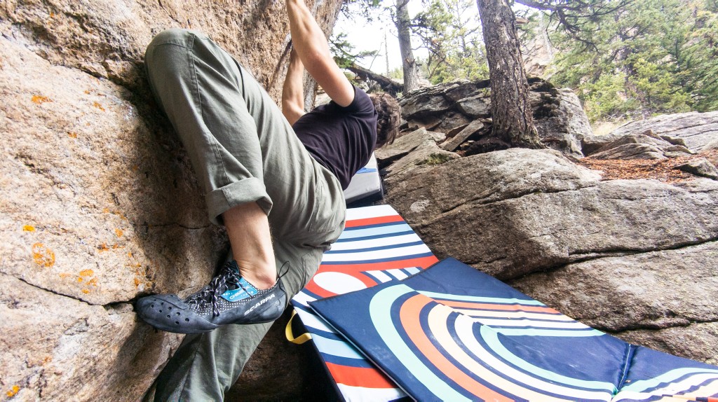 scarpa chimera - the chimera's toe profile and soft rubber excel at feeling out...