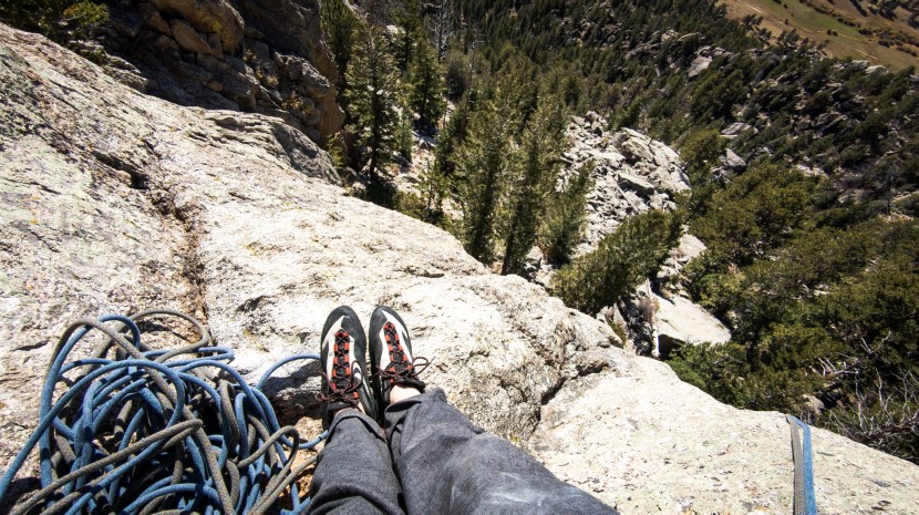 black diamond aspect pro - the comfort of the aspect pro allowed us to keep the shoes on at the...