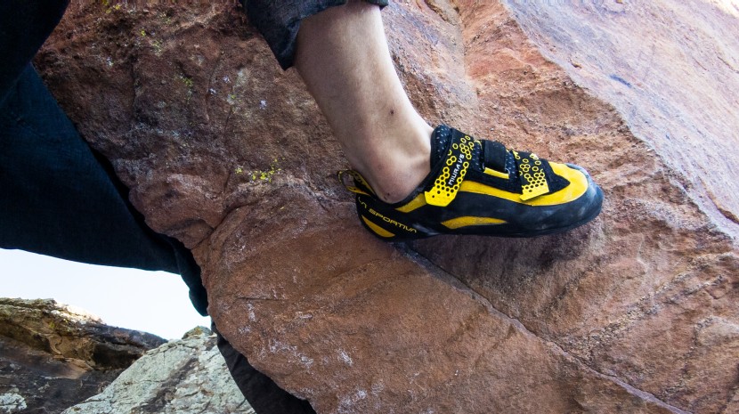 la sportiva miura vs - the redesigned heel offers more sensitivity for thin heel hooks.