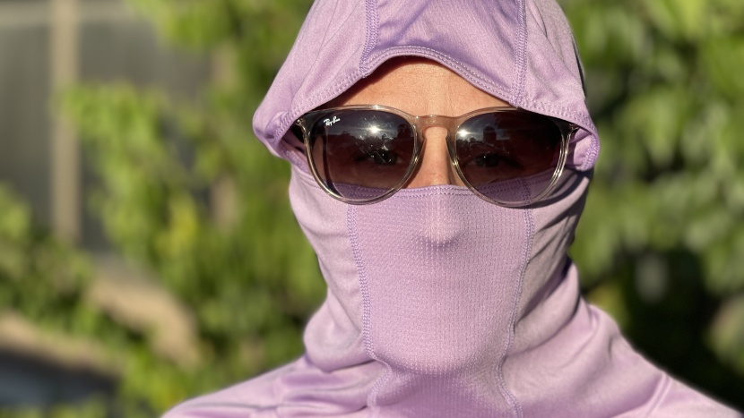 sun shirt womens - perhaps not winning any style contests, the baleaf hoodie with face...