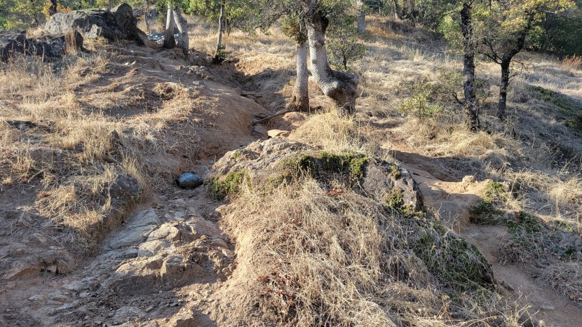 barefoot shoes men - one of our testing grounds for traction - the loose dirt and gravel...