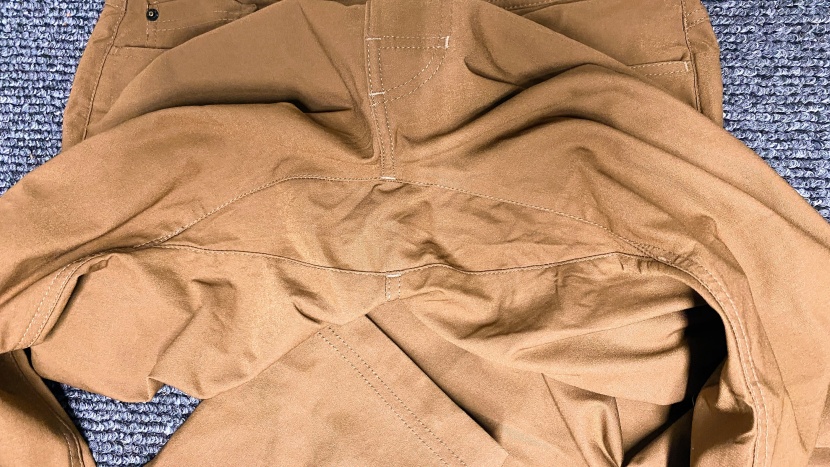 prana brion ii pants - the gusseted crotch (the diamond shape in the middle) creates a...