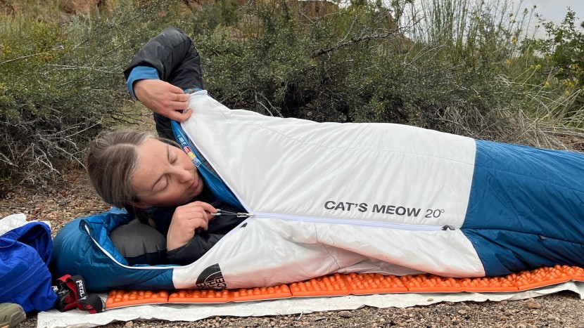 the cat's meow's half length zipper saves some weight but reduces...