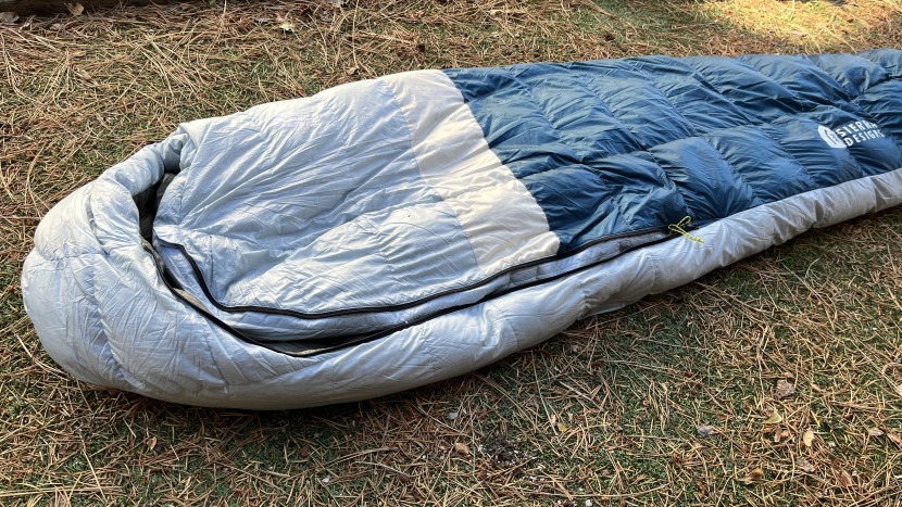 sierra designs get down 20 for women - the get down's half zipper saves some weight, but it detracts from...