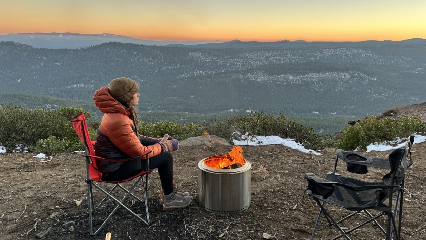 fire pit - a warm fire and no smoke is a great way to enjoy the sunset.