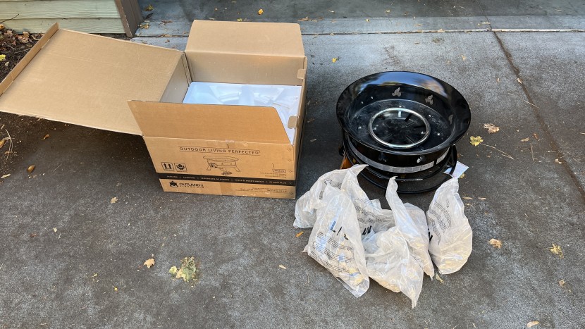 fire pit - the outland living mega is a great example of an easy-to-assemble...